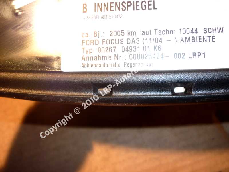 Ford Focus DA3 original Innenspiegel Abblendautomatik BJ2005